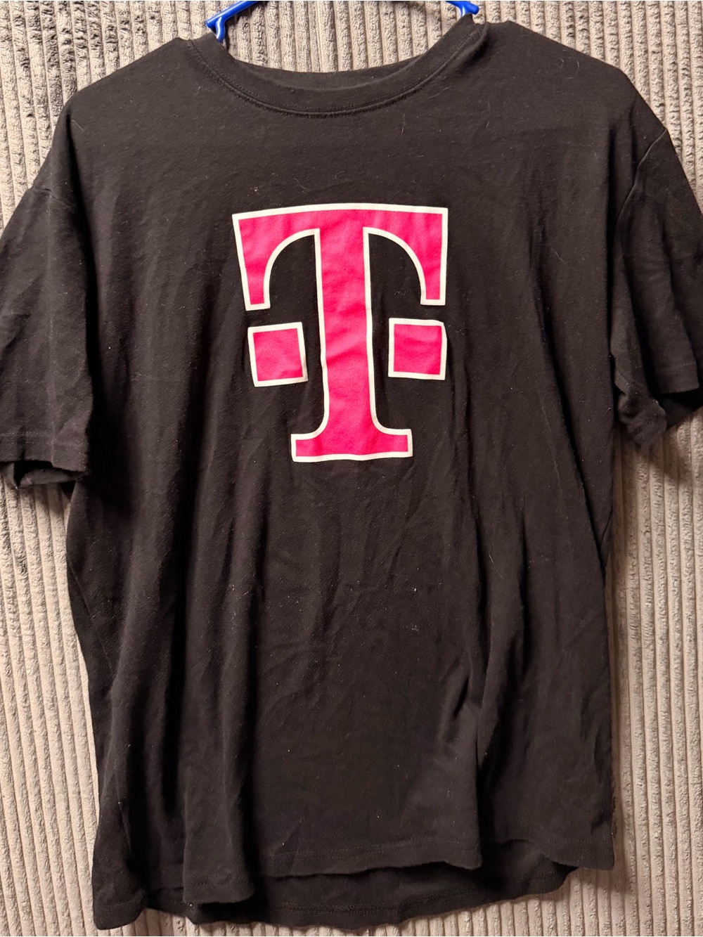 T-Mobile Men's Black Short Sleeve Logo Tee